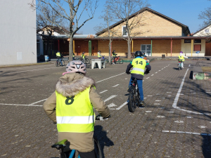 Fahrradausbildung in Klassen 4
